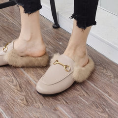 Basic Flat Scarf Slides Slippers