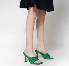 Stiletto Heel Mules Sandals