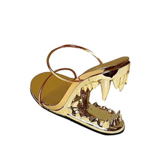 Sculptured Wedged Heel Sandals