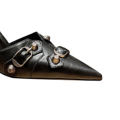 Studded Mules Sandals - 9cm