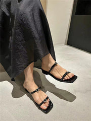 Diamante Heart Slipper Slides