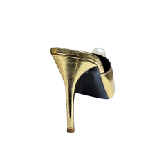 Pearl Embellished Mules Sandals