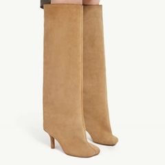 Suede Knee High Boots