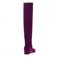 Block Heel Over The Knee Boots
