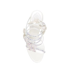 Diamante Flower High Heel Sandals