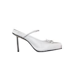 Bow High Heel Mules Pumps - 10cm