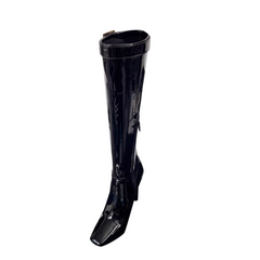 Diamante Buckled Knee High Boots