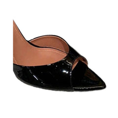 Ankle Chain Patent Leather High Heel Sandals