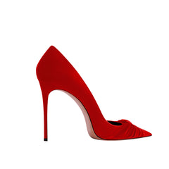Fold Detailed Mid Heel Pumps - 8cm