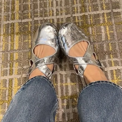 Cross Strap Ballet Shoes