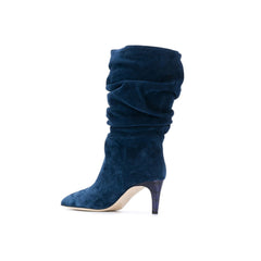 Suede Mid Heel Ankle Boots