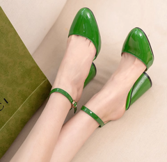 Ankle Strap Block Heel Sandals