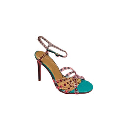 Diamante PVC High Heel Naked Sandals