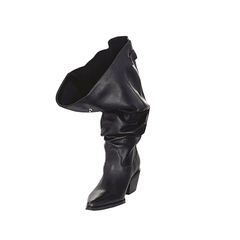 Buckled Slouch Boots