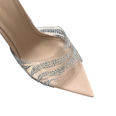 Diamante PVC Mules Sandals