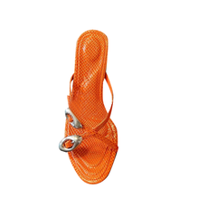 Metal Embellished Mules Sandals