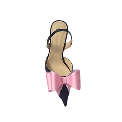 Bow Mid Heel Sandals - 6cm