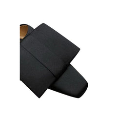 Bow Satin Slippers Slides