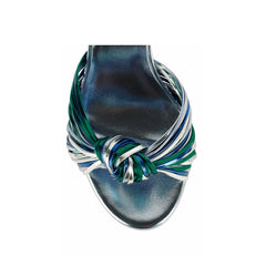 Knotted Block Heel Platform Sandals