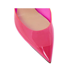 Diamante PVC High Heel Mules Sandals