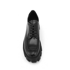 Lace Up Patent Leather Platform Oxfords