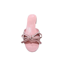 Bow Flat Slippers Slides