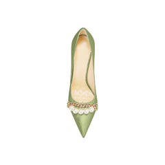 Pearl Mid Heels Pumps - 8cm