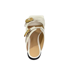 Buckled Slippers Slides