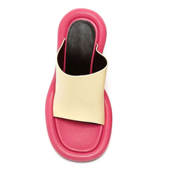 Bi-Color Mules Sandals