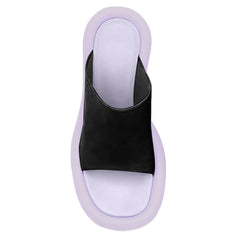 Bi-Color Mules Sandals