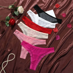 3PCS Fully Transparent One-piece Seamless Sexy Women's Thong