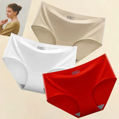 3PCS Ladies Ice Silk Seamless Panties