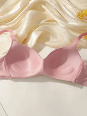3PCS Seamless Non Wired Pure Color Wireless Bra