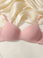 3PCS Seamless Non Wired Pure Color Wireless Bra