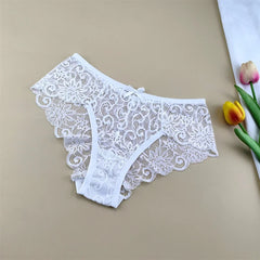 3PCS/Set Sexy Mid Rise Women Lace Panties