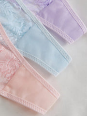 3Pcs/Set Sexy Women Cutout Lace Thong