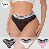 3Pcs Women's Sexy Lace Panties