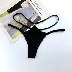 3pcs Cross Strap Women Cotton Thong