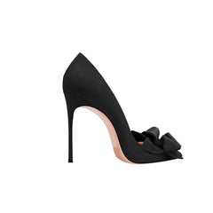 Flower Embellished Mid Heel Pumps - 8cm