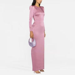 Backless Evening Dress Gown