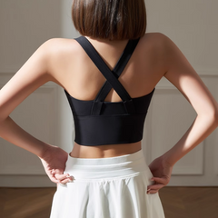 Yoga Pilates Zip Fitted Sports Bra