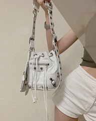 Studded Bucket Bag