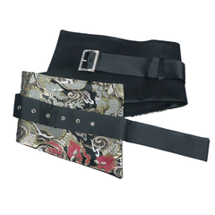 Embroidery Buckled Girdle Belt