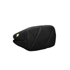 Studded Quilted Leather Tote Bag