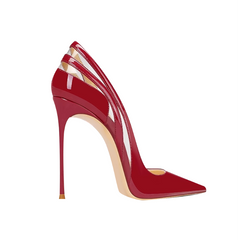 Patent Leather And PVC High Heel Pumps - 10cm