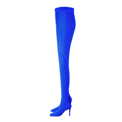 Pointed Toe High Heel Boots