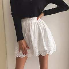 Lace Mini Skirt