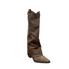 Studded Knee High Boots