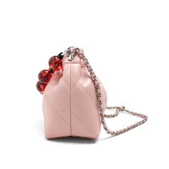 Beaded Embellished Quilted Cross Body Bag