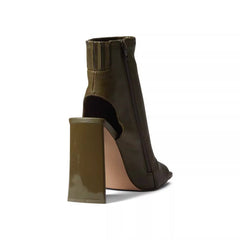 Block Heel Ankle Summer Boots